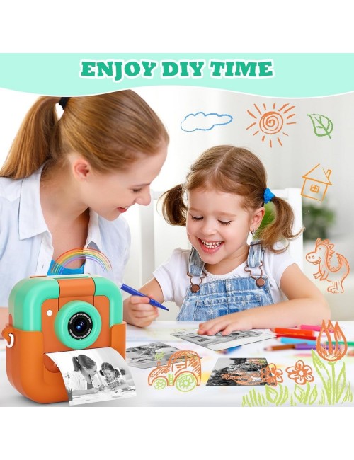 Cámara Instantánea Niños Con Impresión Cámara Video Digital