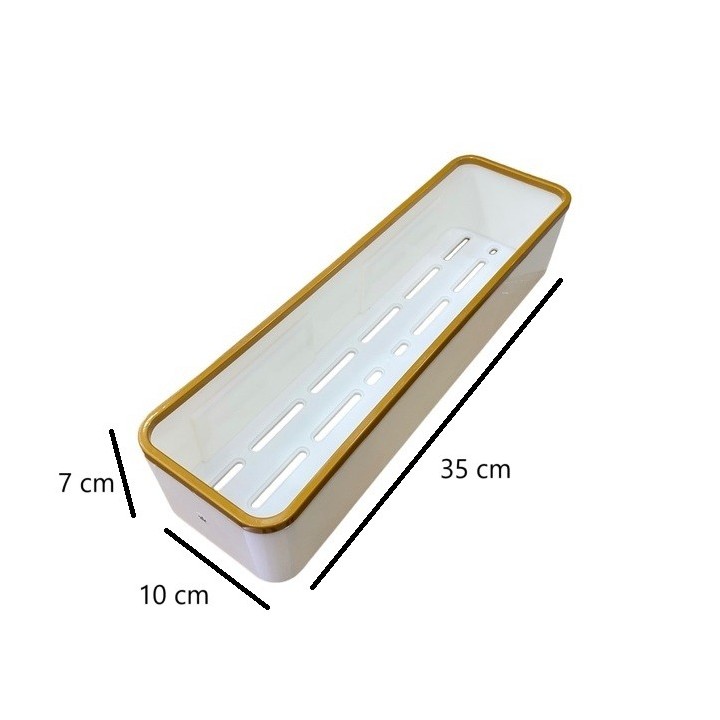Estante Rectangular Adhesivo Montaje Pared Cocina Baño