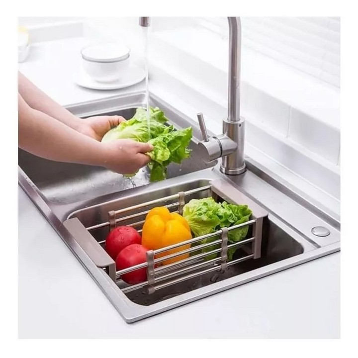 Escurridor Para Trastes, Verduras Ajustable Fregadero
