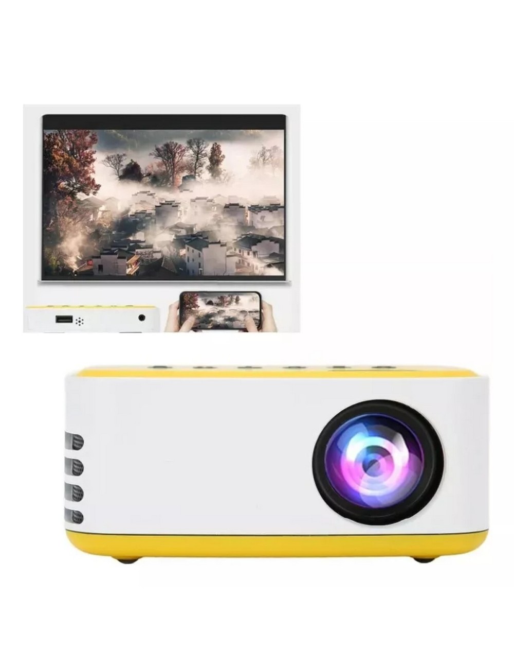 Mini Proyector Portátil Con Control Remoto Hd Wifi