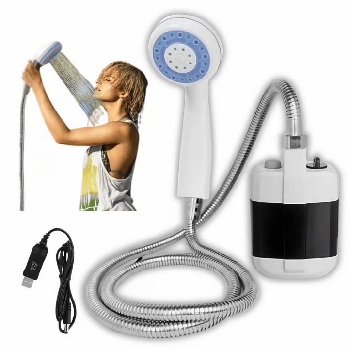 Ducha Portátil Recargable Usb Camping Exteriores Aire Libre