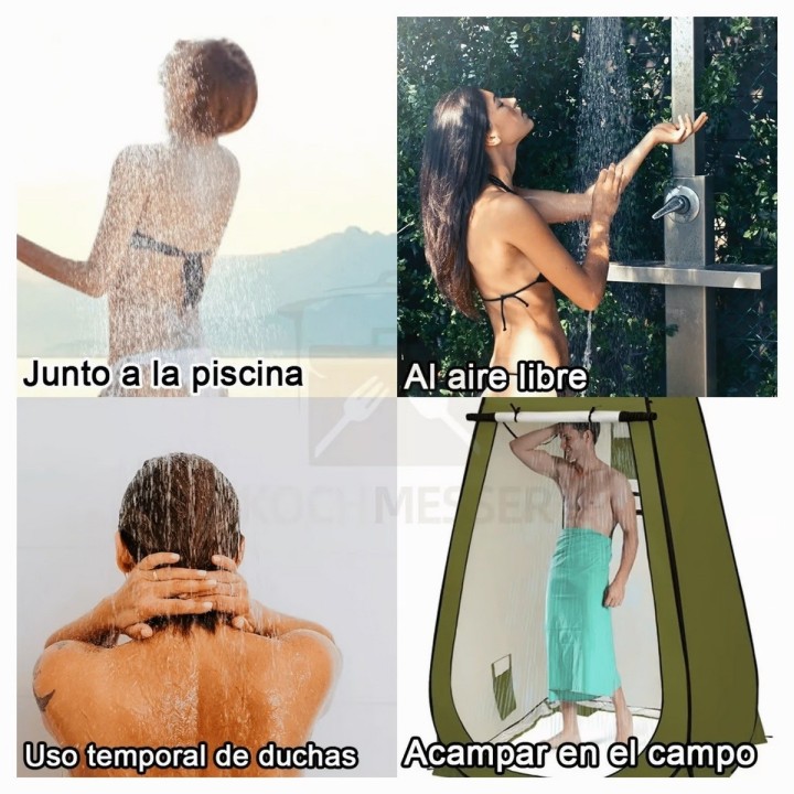 Ducha Portátil Recargable Usb Camping Exteriores Aire Libre