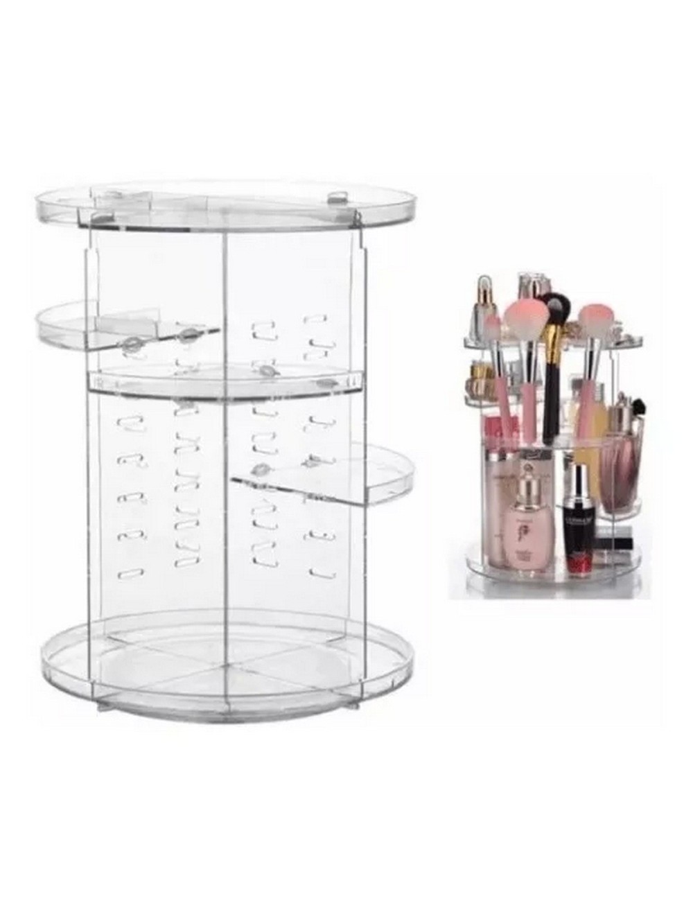 Organizador Maquillaje Cosmeticos Con Rotación De 360 Grados
