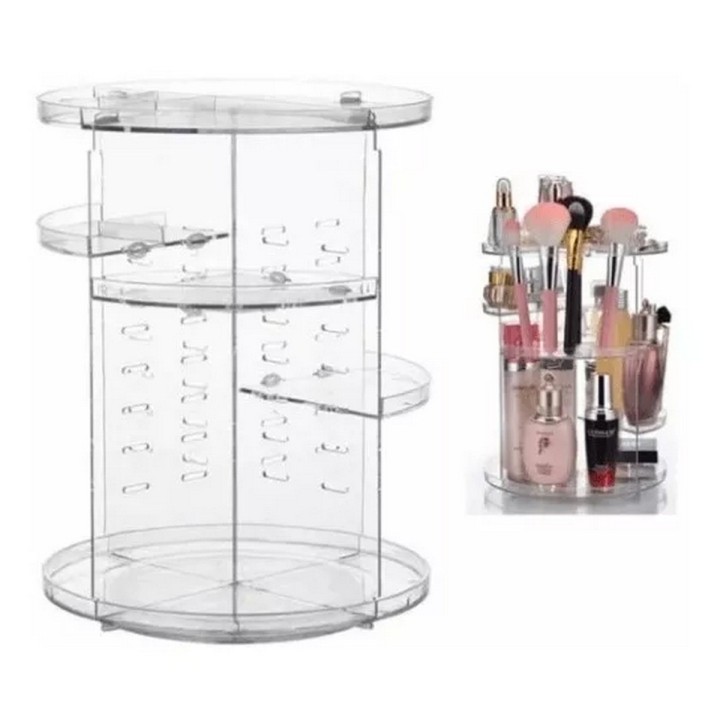 Organizador Maquillaje Cosmeticos Con Rotación De 360 Grados