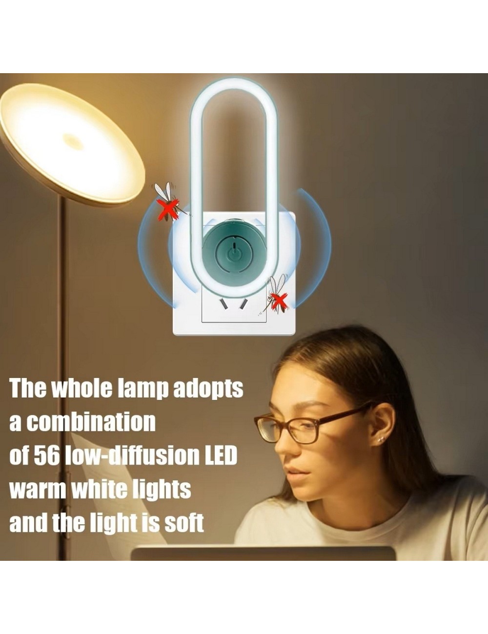 Repelente Ultrasonico Mosquitos Luz Habitacion