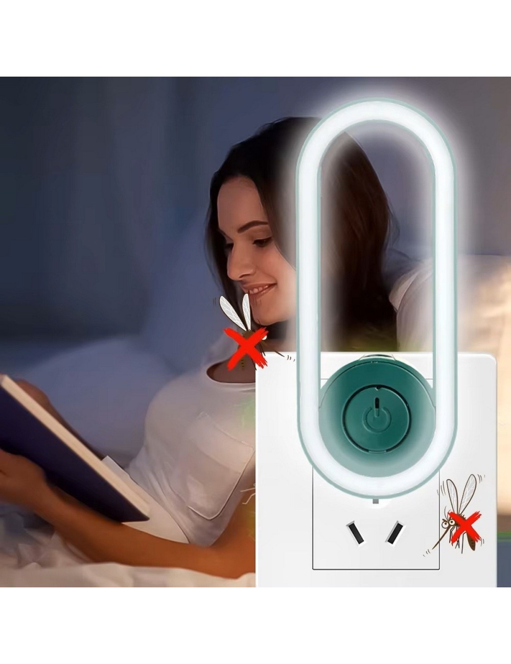 Repelente Ultrasonico Mosquitos Luz Habitacion