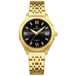 Reloj Naviforce Casual Nf5052 Mujer Acero + Estuche