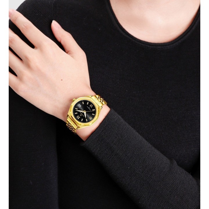 Reloj Naviforce Casual Nf5052 Mujer Acero + Estuche