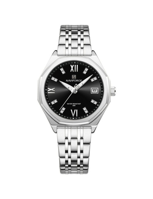 Reloj Naviforce Casual Nf5052 Mujer Acero + Estuche