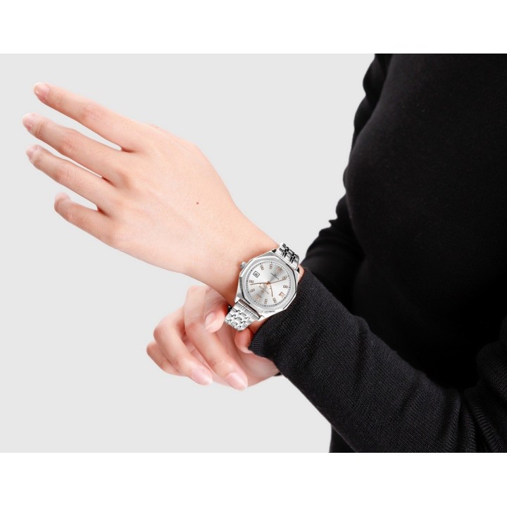 Reloj Naviforce Casual Nf5052 Mujer Acero + Estuche