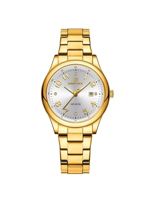 Reloj Naviforce Casual Nf5059 Mujer Acero + Estuche