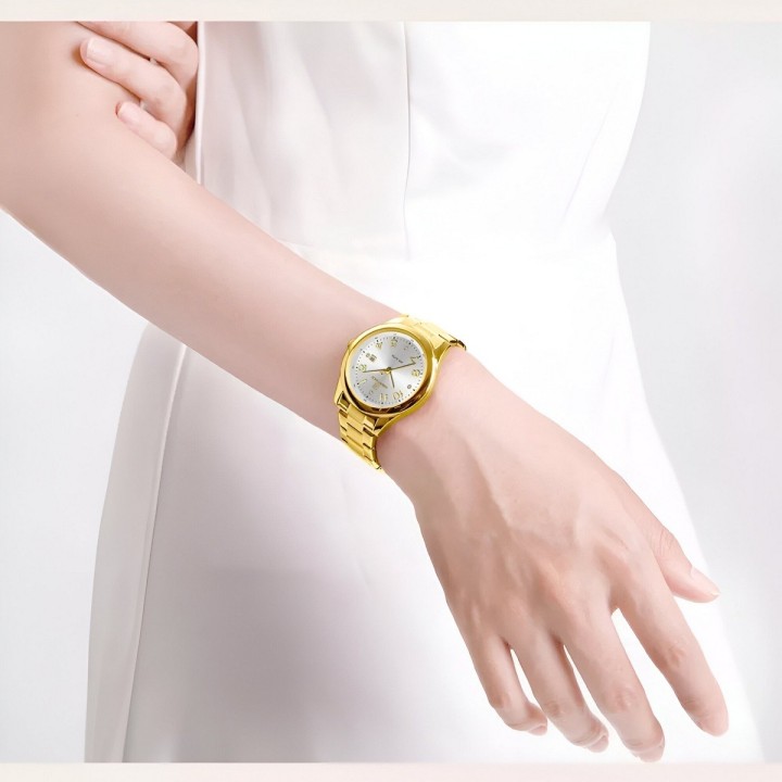 Reloj Naviforce Casual Nf5059 Mujer Acero + Estuche