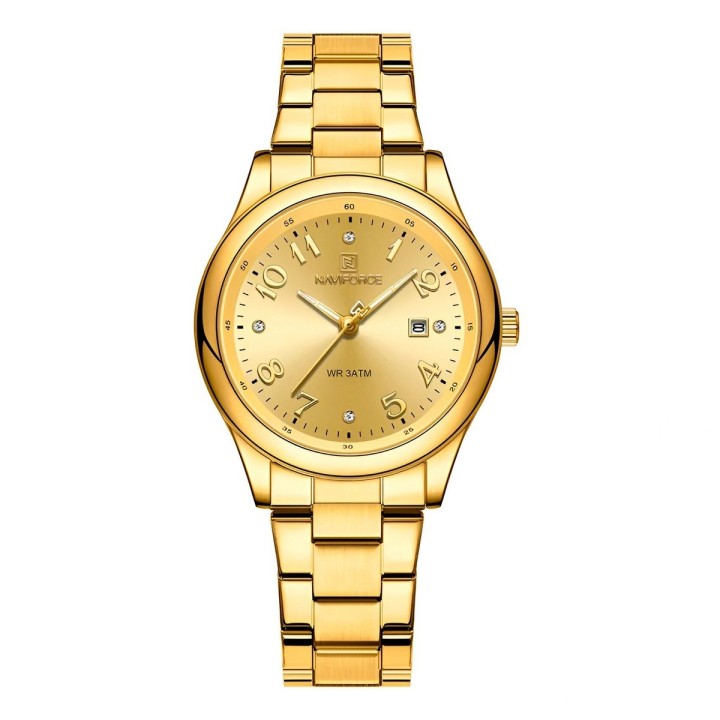 Reloj Naviforce Casual Nf5059 Mujer Acero + Estuche
