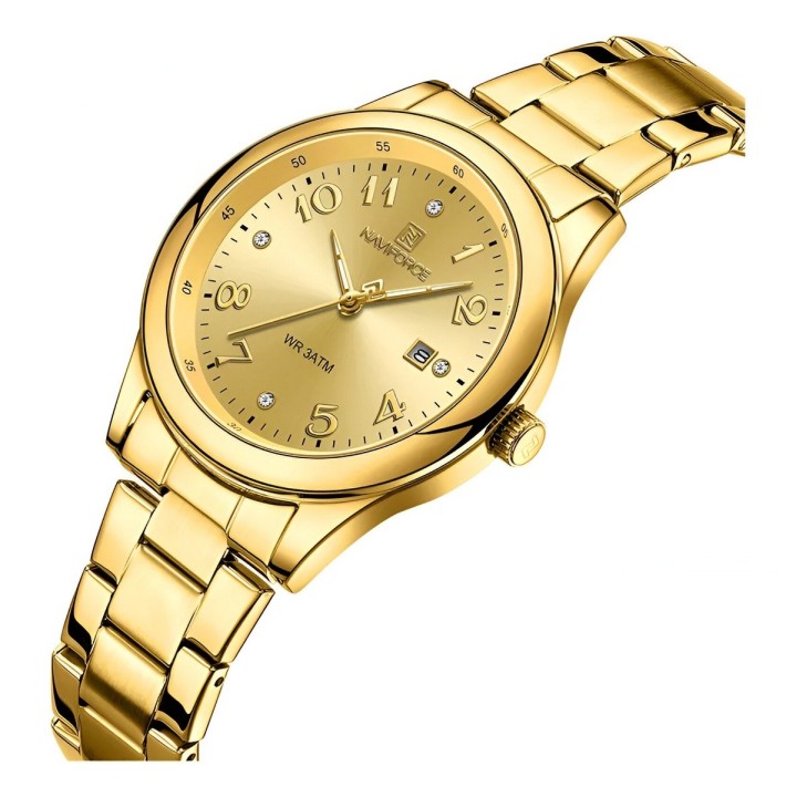 Reloj Naviforce Casual Nf5059 Mujer Acero + Estuche