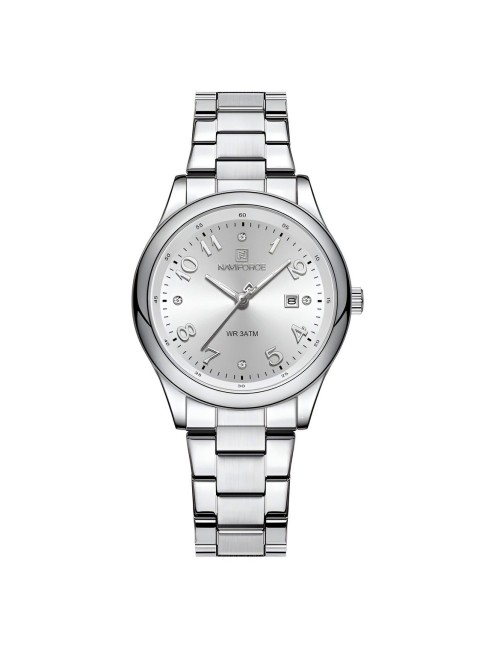 Reloj Naviforce Casual Nf5059 Mujer Acero + Estuche
