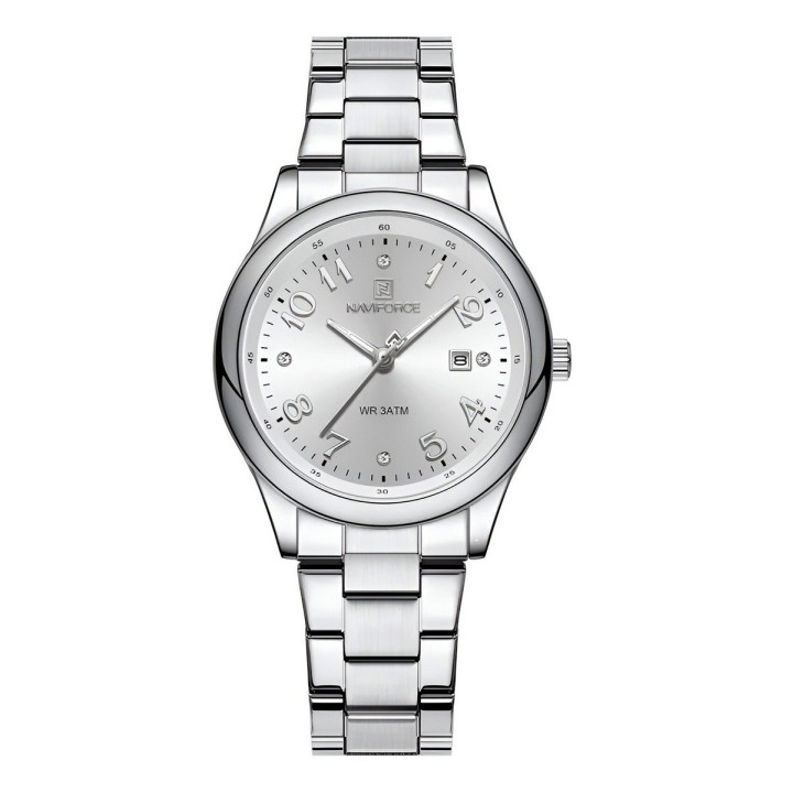 Reloj Naviforce Casual Nf5059 Mujer Acero + Estuche