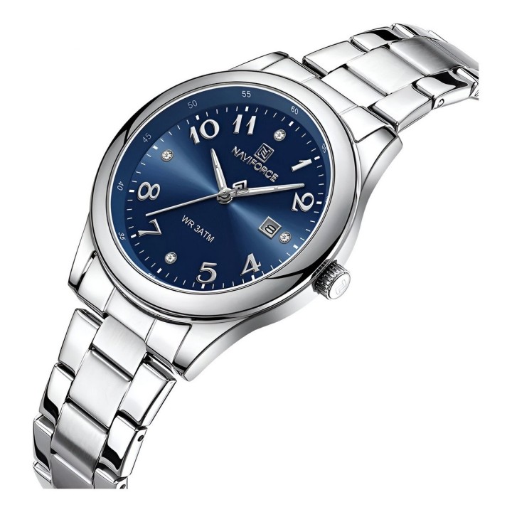 Reloj Naviforce Casual Nf5059 Mujer Acero + Estuche