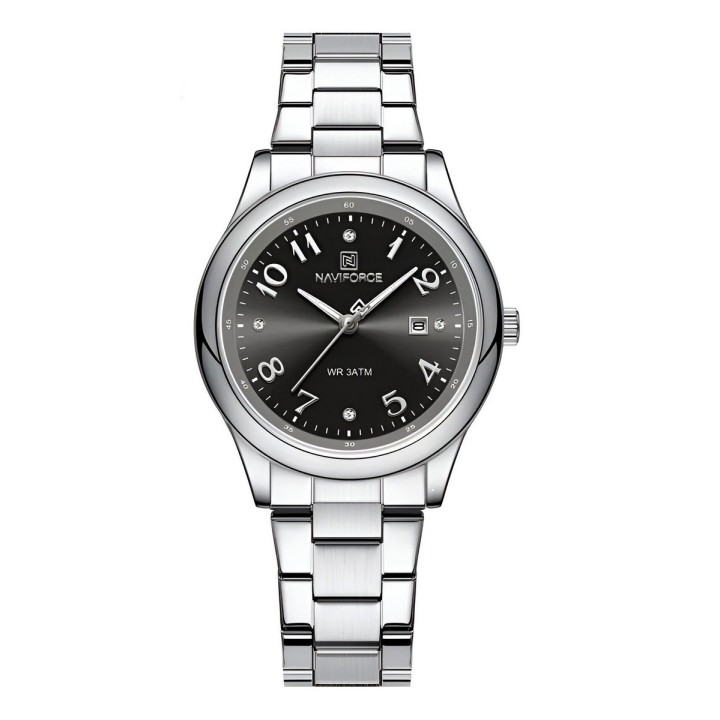 Reloj Naviforce Casual Nf5059 Mujer Acero + Estuche