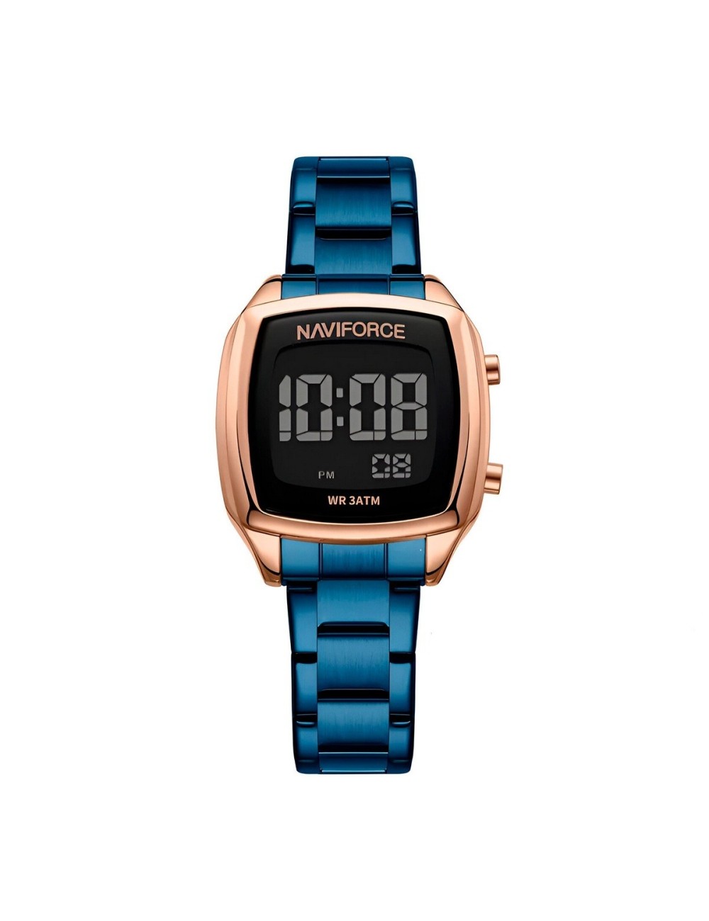 Reloj Naviforce Sport Nf5047 Mujer Digital Acero + Estuche