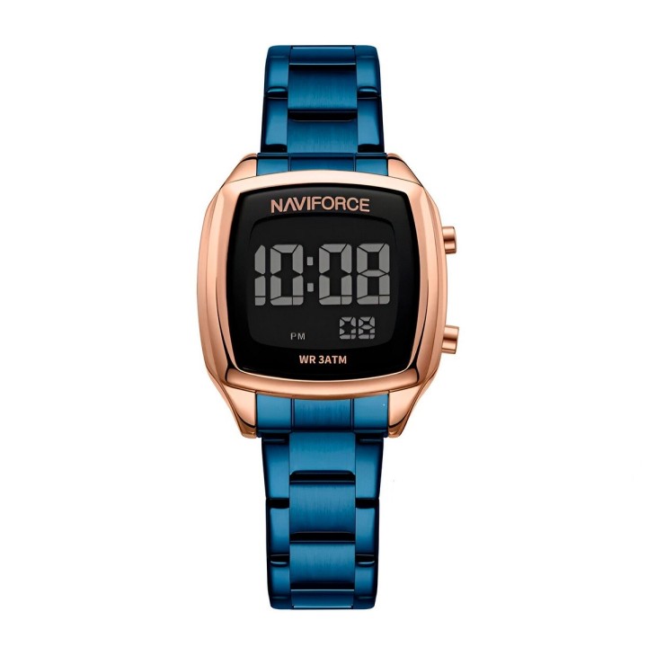 Reloj Naviforce Sport Nf5047 Mujer Digital Acero + Estuche