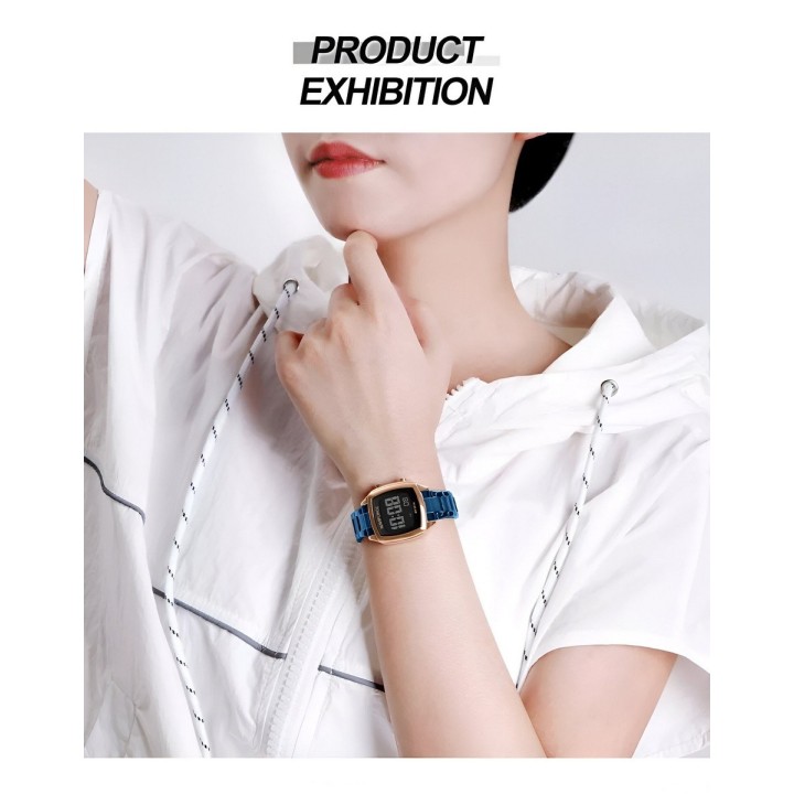Reloj Naviforce Sport Nf5047 Mujer Digital Acero + Estuche