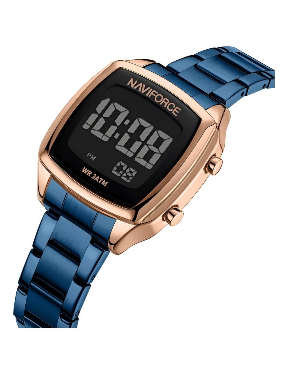 Reloj Naviforce Sport Nf5047 Mujer Digital Acero + Estuche