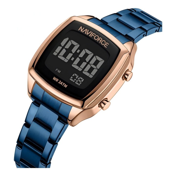 Reloj Naviforce Sport Nf5047 Mujer Digital Acero + Estuche