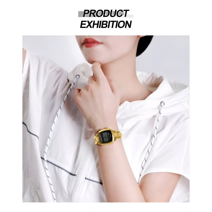Reloj Naviforce Sport Nf5047 Mujer Digital Acero + Estuche