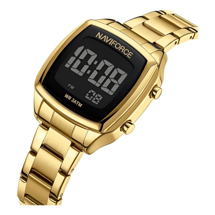 Reloj Naviforce Sport Nf5047 Mujer Digital Acero + Estuche