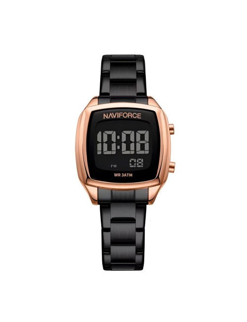 Reloj Naviforce Sport Nf5047 Mujer Digital Acero + Estuche