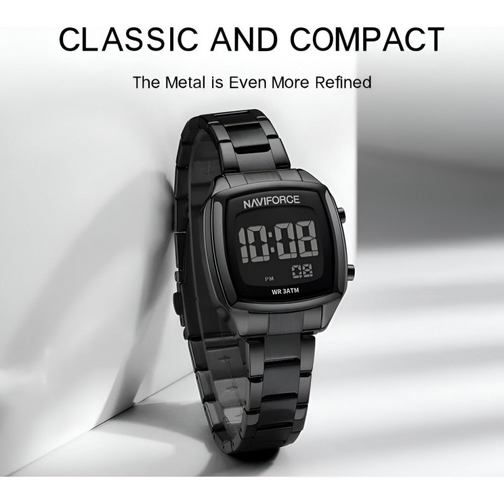 Reloj Naviforce Sport Nf5047 Mujer Digital Acero + Estuche