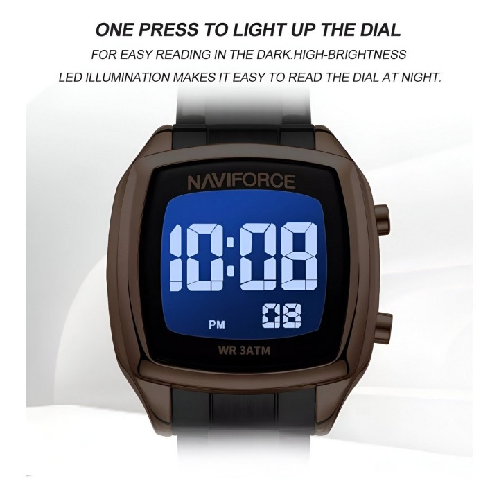 Reloj Naviforce Sport Nf5047 Mujer Digital Acero + Estuche