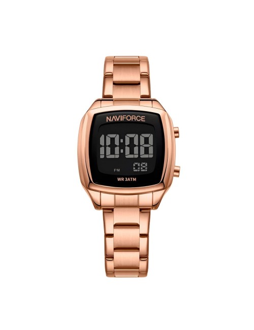 Reloj Naviforce Sport Nf5047 Mujer Digital Acero + Estuche