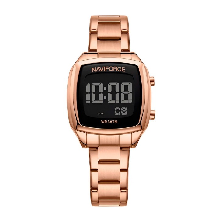 Reloj Naviforce Sport Nf5047 Mujer Digital Acero + Estuche
