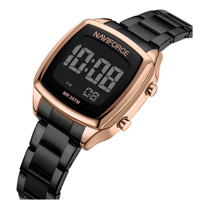 Reloj Naviforce Sport Nf5047 Mujer Digital Acero + Estuche