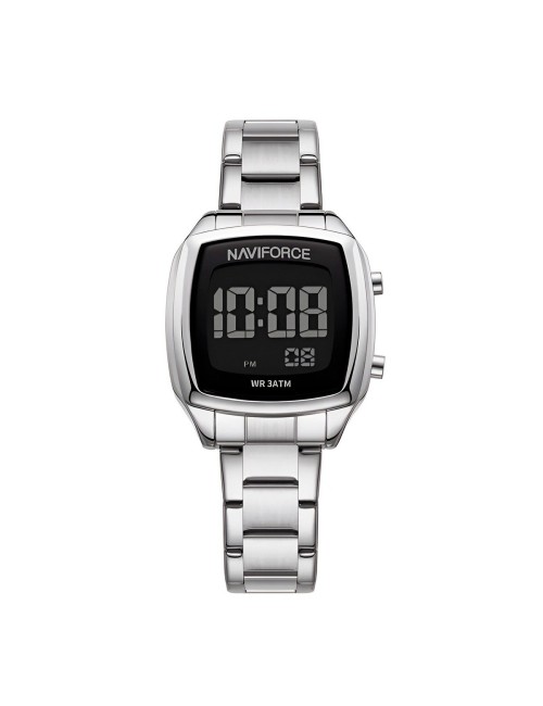 Reloj Naviforce Sport Nf5047 Mujer Digital Acero + Estuche