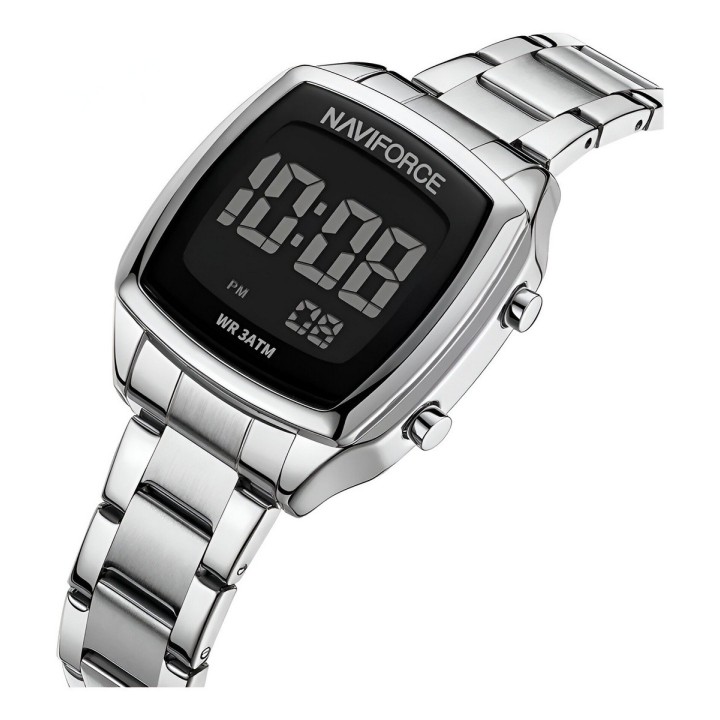 Reloj Naviforce Sport Nf5047 Mujer Digital Acero + Estuche