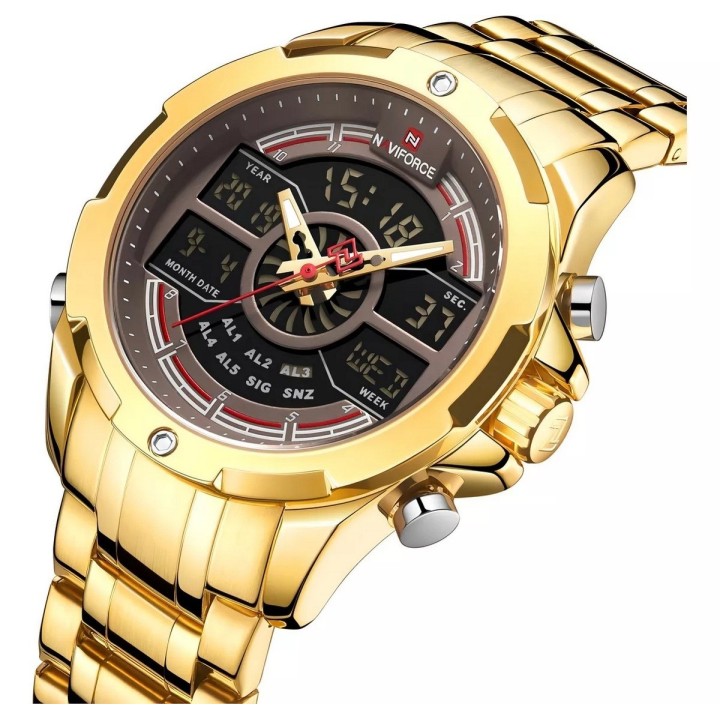 Reloj Naviforce Sport Nf9170 Hombre Digital Acero + Estuche