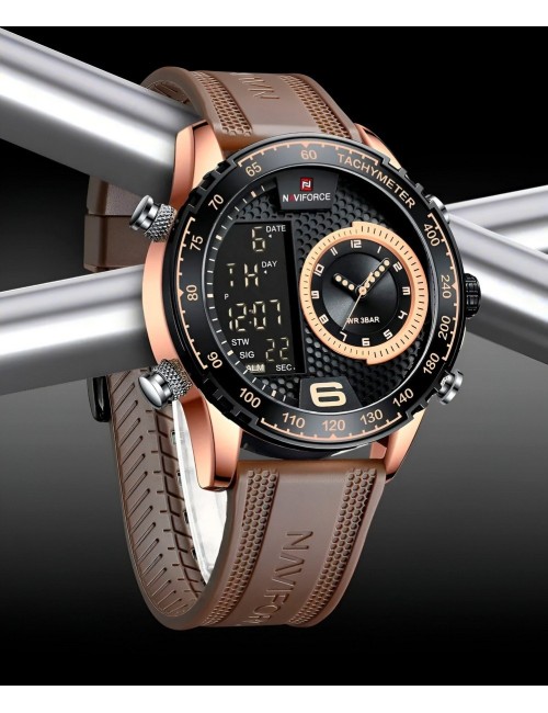 Reloj Naviforce Sport Nf9199t Hombre Digital Goma+ Estuche