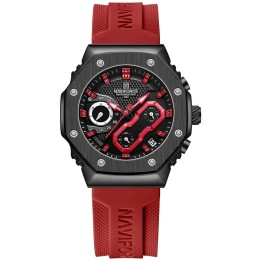 Reloj Naviforce Sport Nf80335 Hombre Goma + Estuche