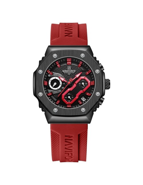 Reloj Naviforce Sport Nf80335 Hombre Goma + Estuche