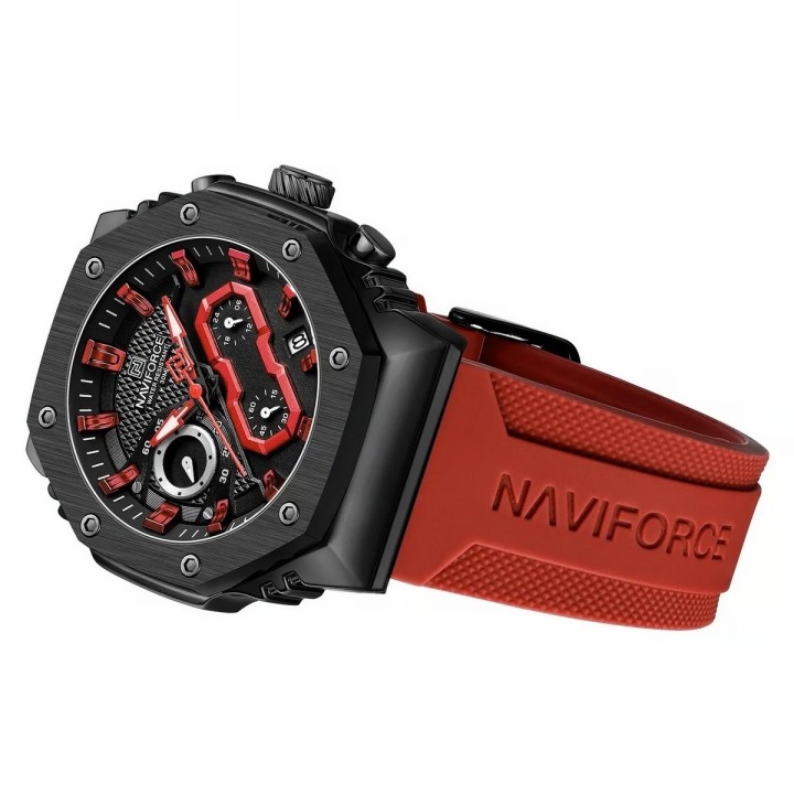 Reloj Naviforce Sport Nf80335 Hombre Goma + Estuche