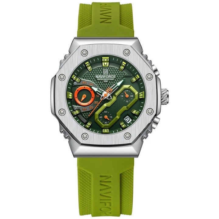 Reloj Naviforce Sport Nf80335 Hombre Goma + Estuche