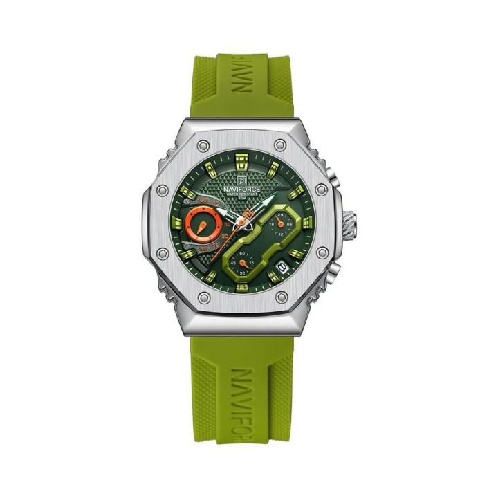 Reloj Naviforce Sport Nf80335 Hombre Goma + Estuche