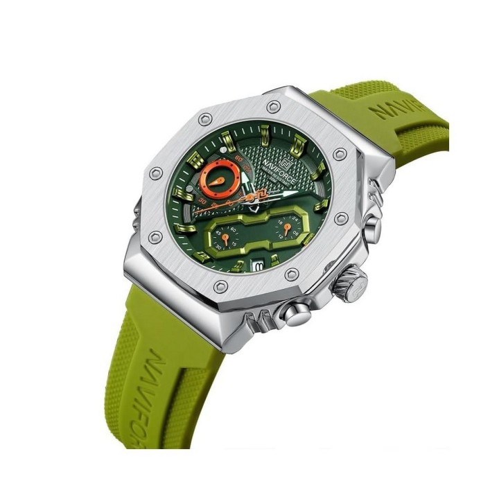 Reloj Naviforce Sport Nf80335 Hombre Goma + Estuche