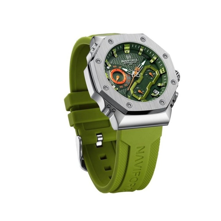 Reloj Naviforce Sport Nf80335 Hombre Goma + Estuche