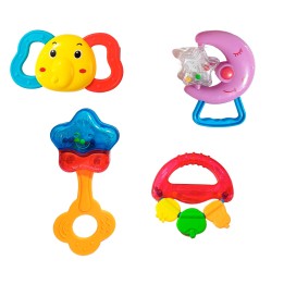 Sonajero Estimulación Temprana Bebé Juguete Mordedor X 6 Pc
