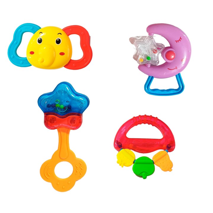 Sonajero Estimulación Temprana Bebé Juguete Mordedor X 6 Pc