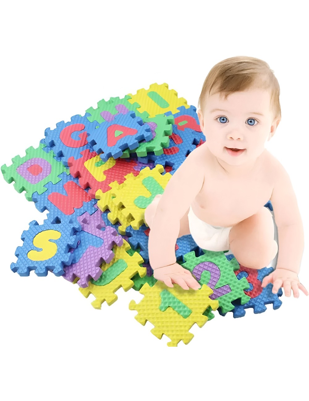 Tapete Juguete Niños Puzzle Numeros Fomi Multicolor 18 Unid