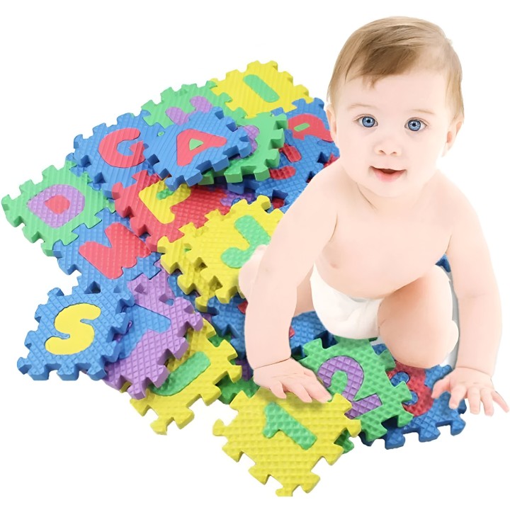 Tapete Juguete Niños Puzzle Numeros Fomi Multicolor 18 Unid